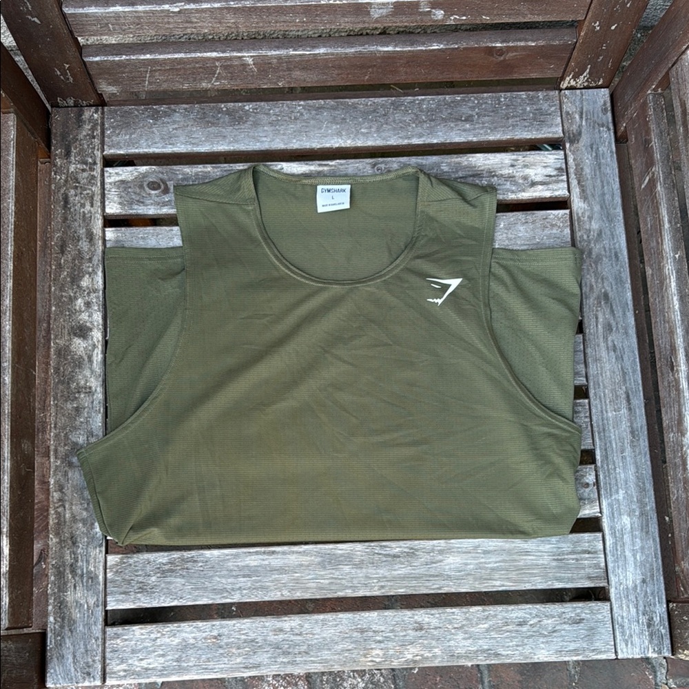 Gymshark Green Sleeveless Muscle Tee